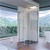 OLIMPO DOCCE - Box doccia due lati con porta battente 8mm h195 REGINA - 100x80
