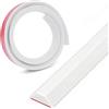 XUYUPU Soglia doccia pieghevole, paraspruzzi in silicone, barriera impermeabile per il pavimento della cabina doccia, arresto doccia per la separazione bagnato/asciutto (bianco, 100cm)