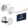 VERAMET® Maniglia Bianca per Porta Interna - Design Moderno di Alta Qualità con Rosette - Facile Montaggio per Camera