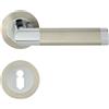 domino JARO-R ECO M6/M9 - Maniglia per porta da ufficio, cantina e porta interna, in alluminio cromato/nichel