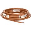 Kalitec Cavo di Cablaggio Flessibile H05V-K 1 mm², 10 m, Nero | Filo singolo in PVC ignifugo per quadri elettrici e automazione, conduttore in rame classe 5, standard HAR
