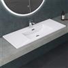 Mai & Mai Lavabo Incasso 100x48x12cm, Lavabo Sottopiano Lavandino Bagno Colossum02-1000 da Minerale Fuso