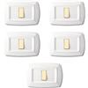 Electron CONFEZIONE DA 5 PLACCHE IN TECNOPOLIMERO, COMPATIBILE CON BTICINO MAGIC, 1 MODULO/POSTO, COLORE BIANCO, ALTA QUALITA', ARROTONDATE, DESIGN CLASSICO, PER INTERRUTTORI/PRESE