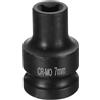 QUARKZMAN Presa Quadrata 4 Punti 1/2 Drive 7mm Presa Quadrata Metrica per Impatto CR-MO Nera Standard Presa per Ruote Presa Pneumatica per Riparazioni Auto Manutenzione Meccanica Domestico