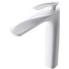 doporro Rubinetto Bagno Miscelatore per Lavabo Caldo e Freddo Regolabile Miscelatore Monocomando 28cm WAM-7201 Bianco