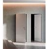 ERMETIKA PORTA A FILO MURO BATTENTE REVERSIBILE BIANCA VERNICIABILE + TELAIO - 700x2100 MM XREVERX ERMETIKA