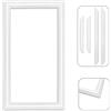 Deccart | Cornice DP1 - Cornici in polistirolo 99x59 cm, modanature per pareti e soffitti, cornici polistirolo bianco da dipingere, montaggio facile