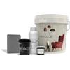 Nikkolor Kit Microcemento 8m² per Pavimenti e Pareti - Copre Piastrelle Senze Demolire - Finitura Opaca - Grigio Ardesia