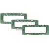 puntoluceled Set 3 Supporti Telaio Portafrutti compatibili con Vimar Plana 7 moduli - Incasso cassetta 507