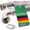 H2O-Flex Tubo corazzato 1AG x 1ÜM Curva (DN25) - 2,00m / 2.000mm