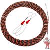 SKYCAL 5mm-10M Sonda Elettricista,Poliestere Sonda Tiracavi,Estrattore di cavi elettrici,Dispositivo di filettatura dell'elettricista,Estrattore filo nastro pesce attraverso parete