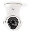 Nedis SmartLife Telecamera per Esterni, Sistema di Sicurezza per Aree Esterne con Sensore di Movimento, Wi-Fi, Full HD 1080p, Modalità Visione Notturna, Memoria Interna (16 GB), IP65, Bianco