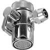 iplusmile Valvola Deviatrice per Rubinetto Lavandino Connettore Tubo Flessibile Pe 9,5 Mm Adattatore per Lavatrice Portatile Valvola per Cucina Bagno Installazione Rapida Anti-perdite