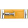 Eawfgtuw Testa levigatrice a palo in lega di alluminio per levigatura a secco, angolo regolabile e design senza ribaltamento, compatibile con pali filettati da 3/4, 230 x 85 mm (giallo)