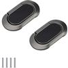 FEEIMOL 2 pezzi Maniglie Invisibile Maniglie per Mobile Nascosta Maniglia Maniglie per Cassetti Cucina Maniglie per Armadietti Maniglie per Porta 64 mm