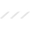 Alberts Set di 3 barre piatte eco | PVC | bianco | 1000 x 2 mm