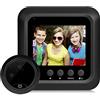 Splenssy Spioncino digitale per porta, Spia per porta Telecamera di sicurezza Campanello intelligente Schermo LCD da 2,4 Visione notturna Cattura foto Telecamera digitale per monitor porta