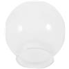 IMIKEYA Paralume Acrilico Sfera Bianco per Palla Lampione Giardino, Copri Luce Decorativo Facile da Installare per Camera e Spazi Esterni