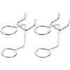 Toddmomy Organizzatore per Cacciaviti 20 Pezzi in Ferro Argento Doppio Anello per Appendere Utensili in Casa e Cucina, Porta Cacciaviti Sicuro e Resistente