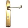 Valli & Valli Maniglia con placca - distanza 70 - Valli & ValliSpiga H176P8 - Oro Lucido (Bianco)