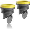 Grendly 2 flange per WC, anelli di con valvola antiriflusso, di spesso per water, adatto per 3,2 - 4 tubi fognari