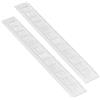 ZESLIV 2 griglie di ventilazione, griglia di ventilazione in alluminio, per armadio da cucina, scarpiera e armadio, bianco, 60 mm x 500 mm