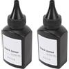 SEAFRONT Ricarica Toner 2 Pezzi con Design Ugello a Imbuto Polvere di Toner Nero 200 G Precisa e Salda nel Fissaggio Semplice Riempire