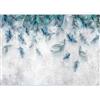 murando Carta da parati Piuma 500x350 cm Fotomurali in TNT Murale alla moda Decorazione da Muro XXL Poster Gigante Design Soggiorno Cameretta Carta per pareti Boho Astratto Ornamento f-C-0489-a-a