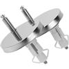 SHINEOFI Set di Viti e Bulloni per Fissaggio Sedile Wc, Accessori di Collegamento Resistenti Cuscinetti per Cerniere, Kit di Ricambio per Riparazione Sedile Water, Facile Montaggio