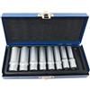 Kovalmax® Set 8 chiavi a bussola da ¼ in acciaio cromato bussole 6 7 8 9 10 11 12 13 mm