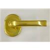 effedielle Kit maniglia+mostrina corta forma ovale mm.86x62 maniglieria per porta blindata sicurezza ATRA-DIERRE finitura ORO LUCIDO