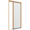 Zanzanet Zanzariera laterale orizzontale su misura frizionata New Euro cassonetto 38mm binario 4mm porta finestra giardino balcone personalizzabile 14 colori 2 reti Made in Italy Douglas