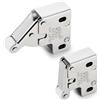 CARTONGESSO FAI DA TE - Cricchetti a molla push pull modello mini Latch. Clic clac, serratura per sportelli e botole di ispezione - scrocco con meccanismo di apertura a pressione. (2 pz, Argento)
