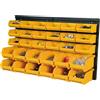 Intec - Pannello porta attrezzi da parete - 30 contenitori per ugelli rimovibili - Archiviazione e stoccaggio strumenti e hardware