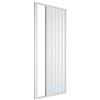 Yellowshop - Box Doccia a Soffietto 1 Lato Katia, Porta Doccia Salvaspazio in PVC Bianco, Reversibile, Facile da Installare, Chiusura Magnetica, Diverse Misure, Made in Italy (Bianco, 110 cm)