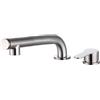 XJTNLB Rubinetto Sottofinestra Cucina Spazzolato Miscelatore Lavello Cucina Sotto Finestra Girevole a 360° Rubinetto Cucina Acciaio