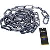 NAJDER Catena a maglie lunghe in acciaio inox 5 m, Catena in acciaio inox 5 mm, Carico massimo 1000 kg, DIN 763, A4-AISI 316 per edilizia, ancoraggio, fai da te, recinzione