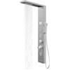 OGOMONDO Colonna Pannello Doccia Shine-1 Cromo 4 Funzioni Luce LED Relax Display Temperatura Cromo 3 getti lombari 2 cascate d'acqua Soffione Anticalcare