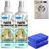 Generico Spray sbiancante ad azione rapida per plastica, detergente multiuso per la casa, ripristina il bianco originale di condizionatori, sedili del WC ed elettrodomestici scoloriti (2 Pcs)