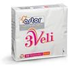 Astor TOVAGLIOLI DI CARTA ASTOR BIANCHI 40X40 3 VELI 50 PZ. - VENDITA CARTONE DA 18 CONF. DA 50 PZ. = TOTALE 900 TOVAGLIOLI