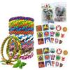 KUIRUNRX® Bracciale repellente per zanzare, Braccialetti Repellenti con Olio Essenziale Vegetale Naturale Zanzara Insetti, Regolabile Bracciale Zanzare, Protezione contro i morsi (12 PC+ 48 adesivi)