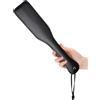 BONDAGERIE® Paletta Paddle in vera pelle, di colore nero