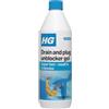 HG Gel sbloccante per scarichi e spine, efficace sbloccante per scarichi e lavelli, rimozione intasamenti e sblocco WC, trattamento resistente per lavello e tappo - 1 litro