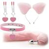 Generic Plug anale Giocattoli del sesso anale Coda di volpe Butt Plug Peluche sexy Fascia per orecchie di gatto con campanelli Collana Set Massaggio Giocattoli del sesso Per Donne Coppie Cosplay