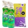 FEI FAN SET: Detergente Multiuso BLOOMALCOOL 60°, Super Profumante e Igienizzante. Adatto Ad Ogni Superficie 750ml + Panno In Lattice SOFT (1 Spray + 1 PannoL, IRIS E ORCHIDEA IMPERIALE)
