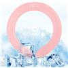 A/A Collo Cooling Tube Neck Cooler - avvolgente portatile per il caldo estivo - Sacchetto per ghiaccio in gel freddo a mani libere - Raffreddatore per il collo riutilizzabile (colore: rosa)