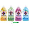 Beni Culinari Pacchetto di prova Chanteclair I Concentrato Ammorbidente - 57 lavaggi 4 diversi profumi, 4 x 1140ml + Portachiavi 0 Beni Culinari