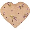 Giraffenland Cuscinetto a forma di cuore con semi di uva - 30 x 25 cm Fiore romantico - Cuscino termico - Microonde, forno e frigorifero