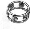 ZYHNYTAO Stainless Steel Cock Ring with Rivets CBT Testicle Ring with Wrench Penis Squeezer Acorn Ring for Delay Ejaculation Cock Ring for Penis Torture Extreme Sex Toy for Men Couples