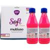 FEI FAN Avio SOLVENTE SMACCHIATORE, Dotato Di Un Notevole Potere Solvente Per Oli e Unto. Prodotto Di Impiego Per La Pulizia Di Tessuti, Plastica e Gomma 375ml + Panno SOFT In Microfibra (6 Flaconi + 1 Panno)